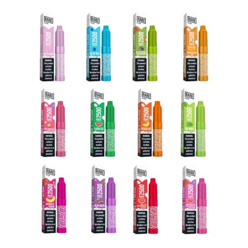 Rare GLOW Disposable Vape Device - 6PK