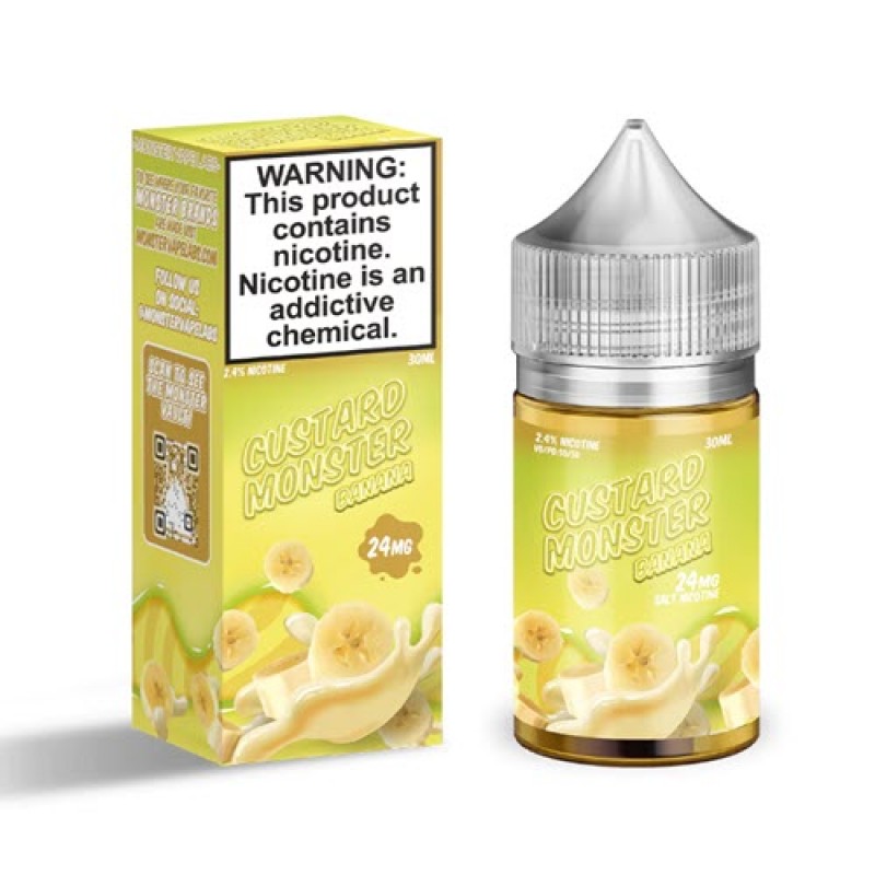 Custard Monster Banana Custard Salt 30mL