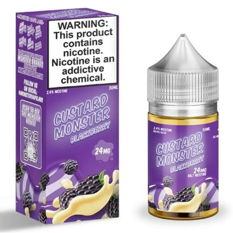 Custard Monster Blackberry Custard Salt 30mL