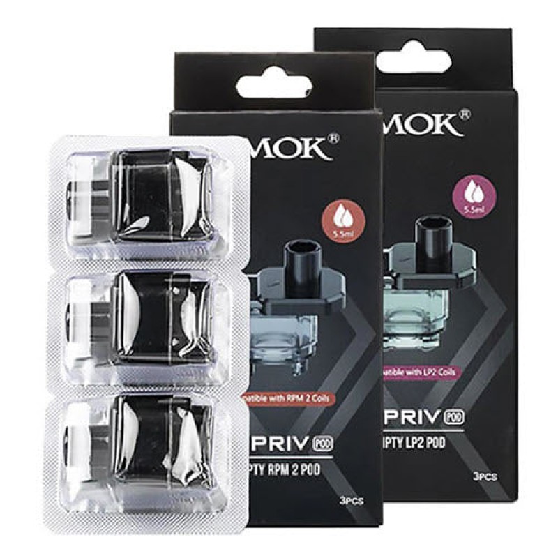 SMOK G-PRIV Empty Replacement Pod Cartridge - 3PK